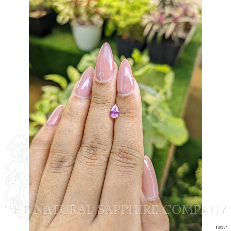 0.66 Ct. Pinkish Purple Sapphire from Ceylon (Sri Lanka)