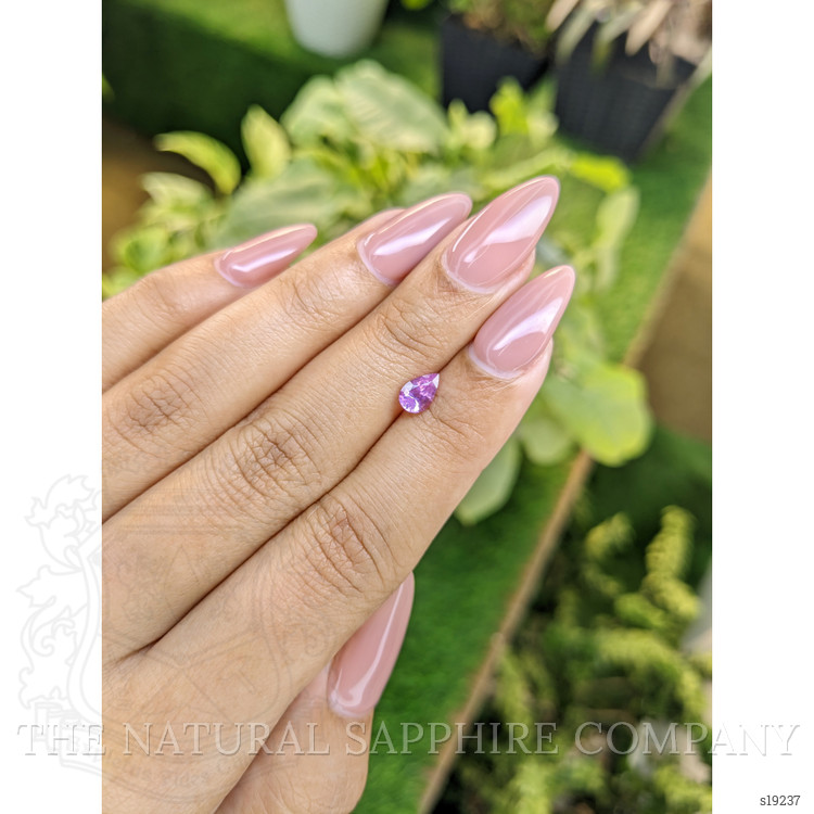 0.66 Ct. Pinkish Purple Sapphire from Ceylon (Sri Lanka)