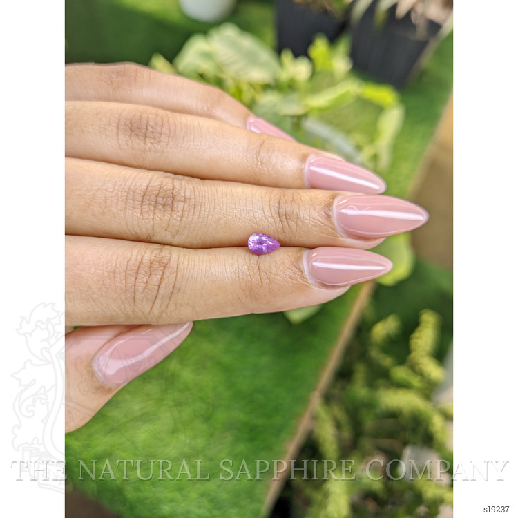 0.66 Ct. Pinkish Purple Sapphire from Ceylon (Sri Lanka)