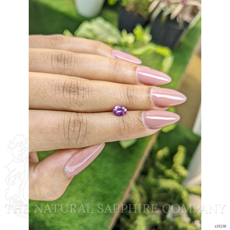 0.68 Ct. Pinkish Purple Sapphire from Ceylon (Sri Lanka)