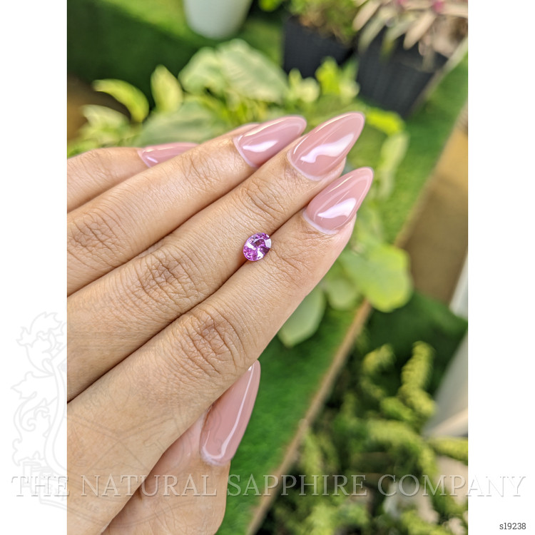 0.68 Ct. Pinkish Purple Sapphire from Ceylon (Sri Lanka)