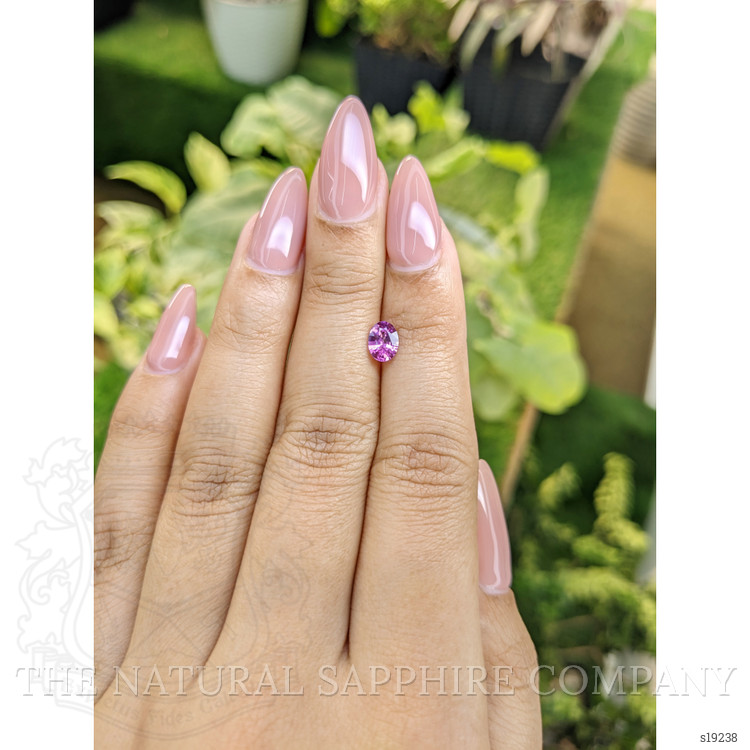 0.68 Ct. Pinkish Purple Sapphire from Ceylon (Sri Lanka)