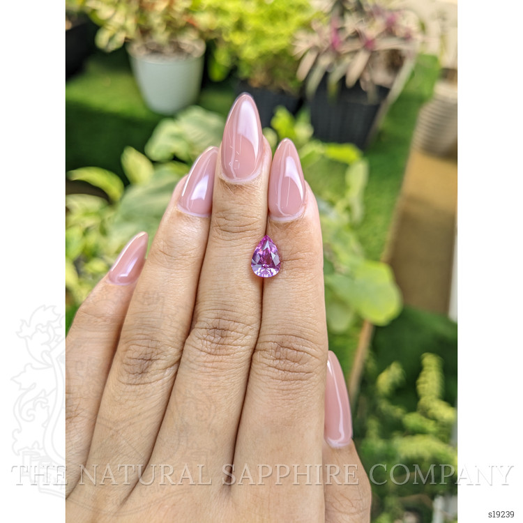 2.18 Ct. Purplish Pink Sapphire from Ceylon (Sri Lanka)
