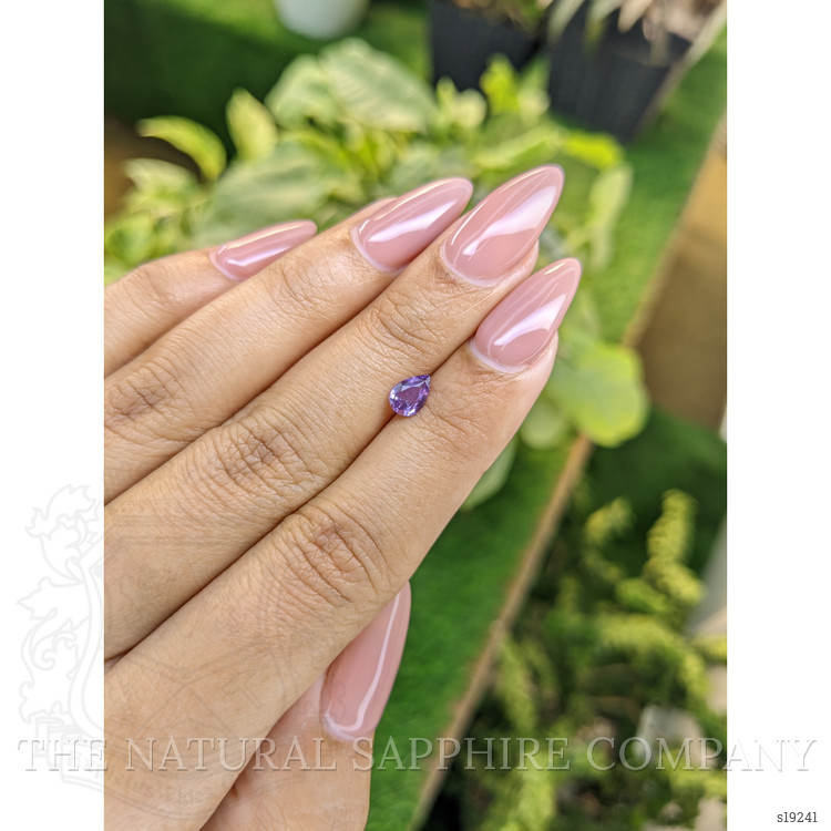 0.49 Ct. Purple Sapphire from Ceylon (Sri Lanka)