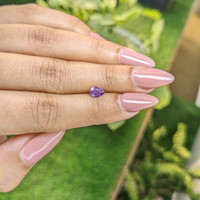 0.49 Ct. Purple Sapphire from Ceylon (Sri Lanka) Life Style