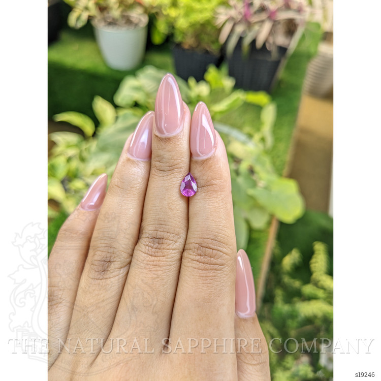 1.08 Ct. Purplish Pink Sapphire from Ceylon (Sri Lanka)