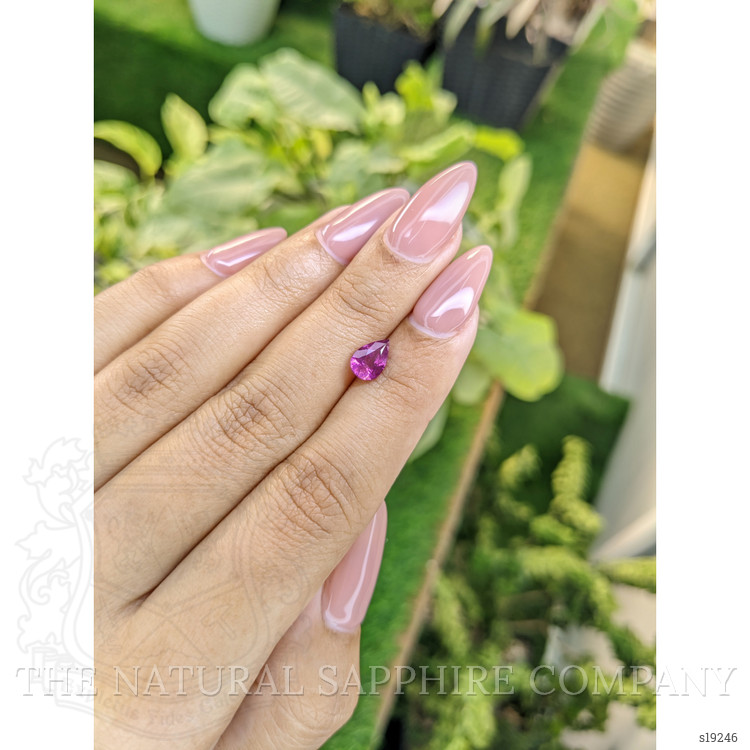 1.08 Ct. Purplish Pink Sapphire from Ceylon (Sri Lanka)