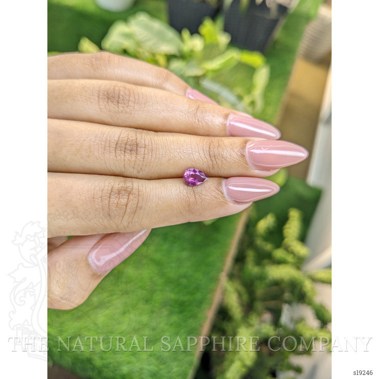1.08 Ct. Purplish Pink Sapphire from Ceylon (Sri Lanka)