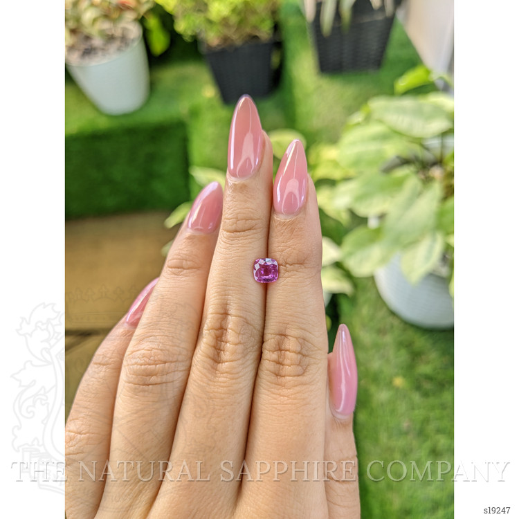 1.03 Ct. Purplish Pink Sapphire from Ceylon (Sri Lanka)