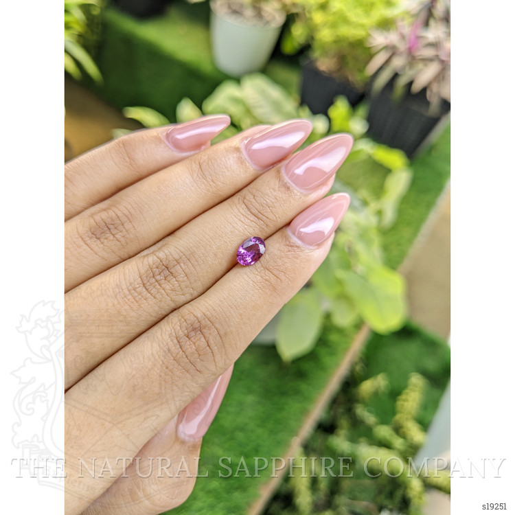 1.02 Ct. Pinkish Purple Sapphire from Ceylon (Sri Lanka)