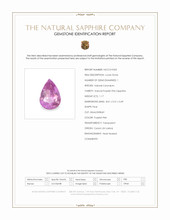 1.17 Ct. Purplish Pink Sapphire from Ceylon (Sri Lanka) Scan Report