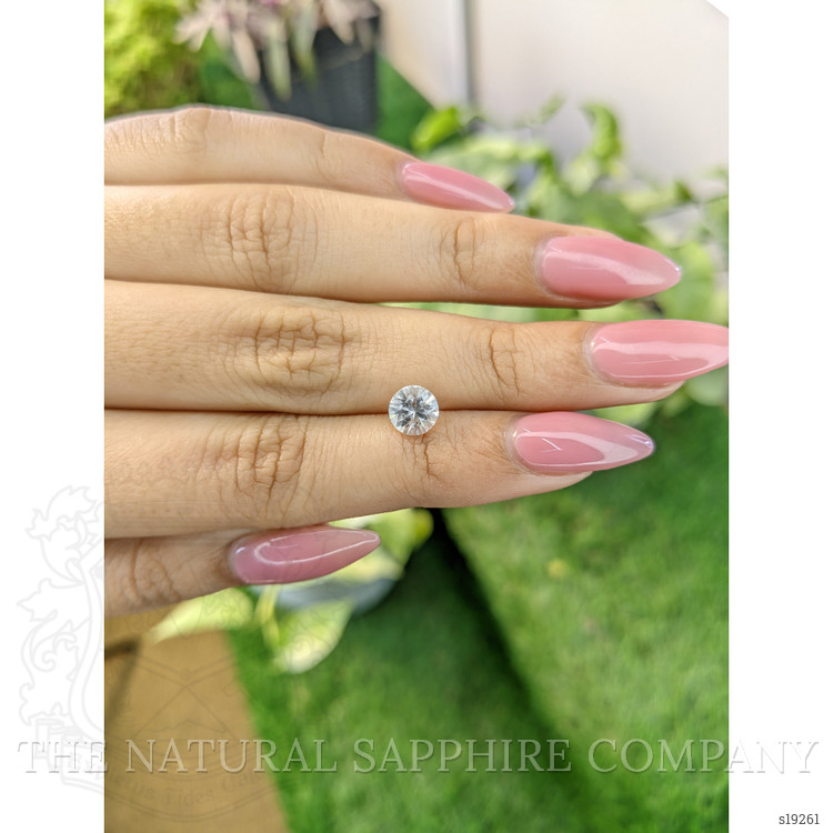 1.30 Ct. White Sapphire from Ceylon (Sri Lanka)