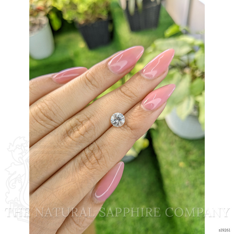 1.30 Ct. White Sapphire from Ceylon (Sri Lanka)