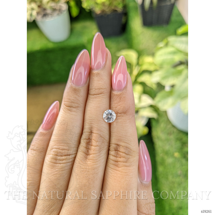 1.30 Ct. White Sapphire from Ceylon (Sri Lanka)