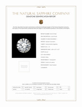 1.31 Ct. White Sapphire from Ceylon (Sri Lanka) Scan Report