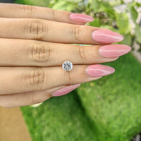 1.31 Ct. White Sapphire from Ceylon (Sri Lanka) Life Style