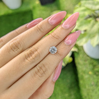 1.31 Ct. White Sapphire from Ceylon (Sri Lanka) Life Style