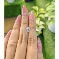 1.48 Ct. White Sapphire from Ceylon (Sri Lanka) Life Style