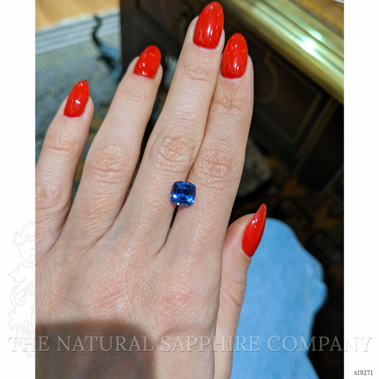 2.47 Ct. Blue Sapphire from Ceylon (Sri Lanka)