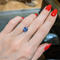 1.98 Ct. Blue Sapphire from Ceylon (Sri Lanka) Life Style