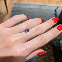 0.96 Ct. Blue Sapphire from Ceylon (Sri Lanka) Life Style