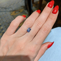1.28 Ct. Blue Sapphire from Ceylon (Sri Lanka) Life Style