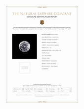 1.49 Ct. White Sapphire from Ceylon (Sri Lanka) Scan Report