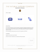 1.00 Ct. Blue Sapphire from Ceylon (Sri Lanka) Appraisal