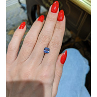 1.58 Ct. Blue Sapphire from Ceylon (Sri Lanka) Life Style