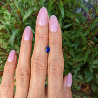 0.95 Ct. Blue Sapphire from Ceylon (Sri Lanka) Life Style