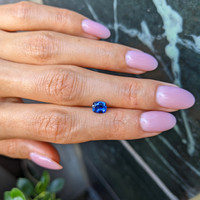 0.89 Ct. Blue Sapphire from Ceylon (Sri Lanka) Life Style