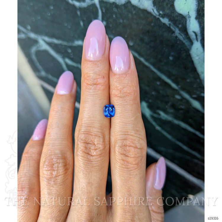 0.89 Ct. Blue Sapphire from Ceylon (Sri Lanka)