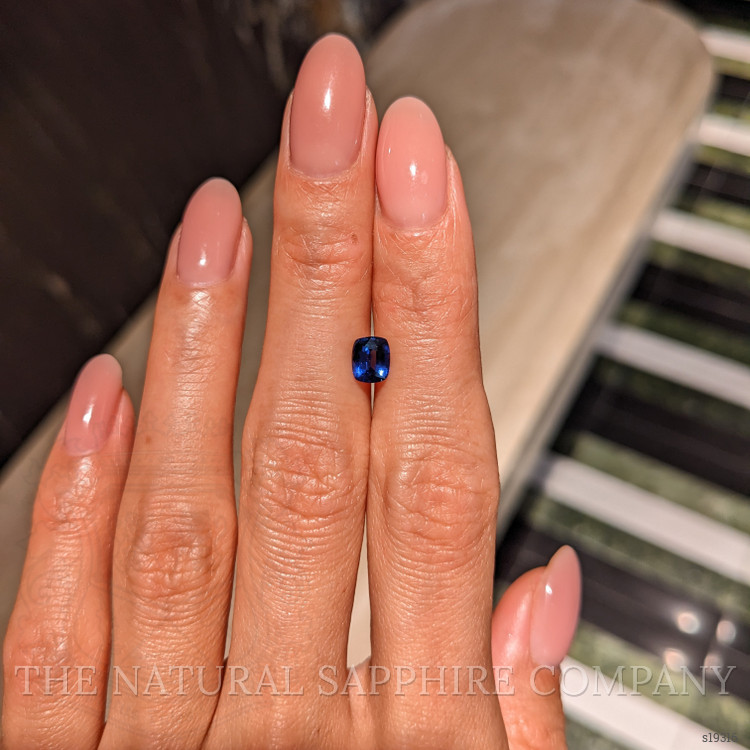 0.89 Ct. Blue Sapphire from Ceylon (Sri Lanka)