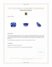 0.94 Ct. Blue Sapphire from Ceylon (Sri Lanka) Appraisal