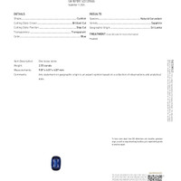 2.55 Ct. Blue Sapphire from Ceylon (Sri Lanka) Scan Report