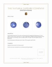 6.36 Ct. Blue Star Sapphire from Burma (Myanmar) Appraisal
