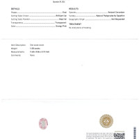 1.08 Ct. Sapphire from Ceylon (Sri Lanka) Scan Report