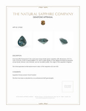 2.06 Ct. Sapphire from Nigeria Appraisal