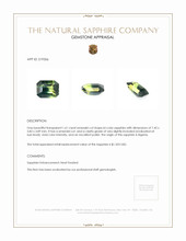 1.61 Ct. Sapphire from Nigeria Appraisal