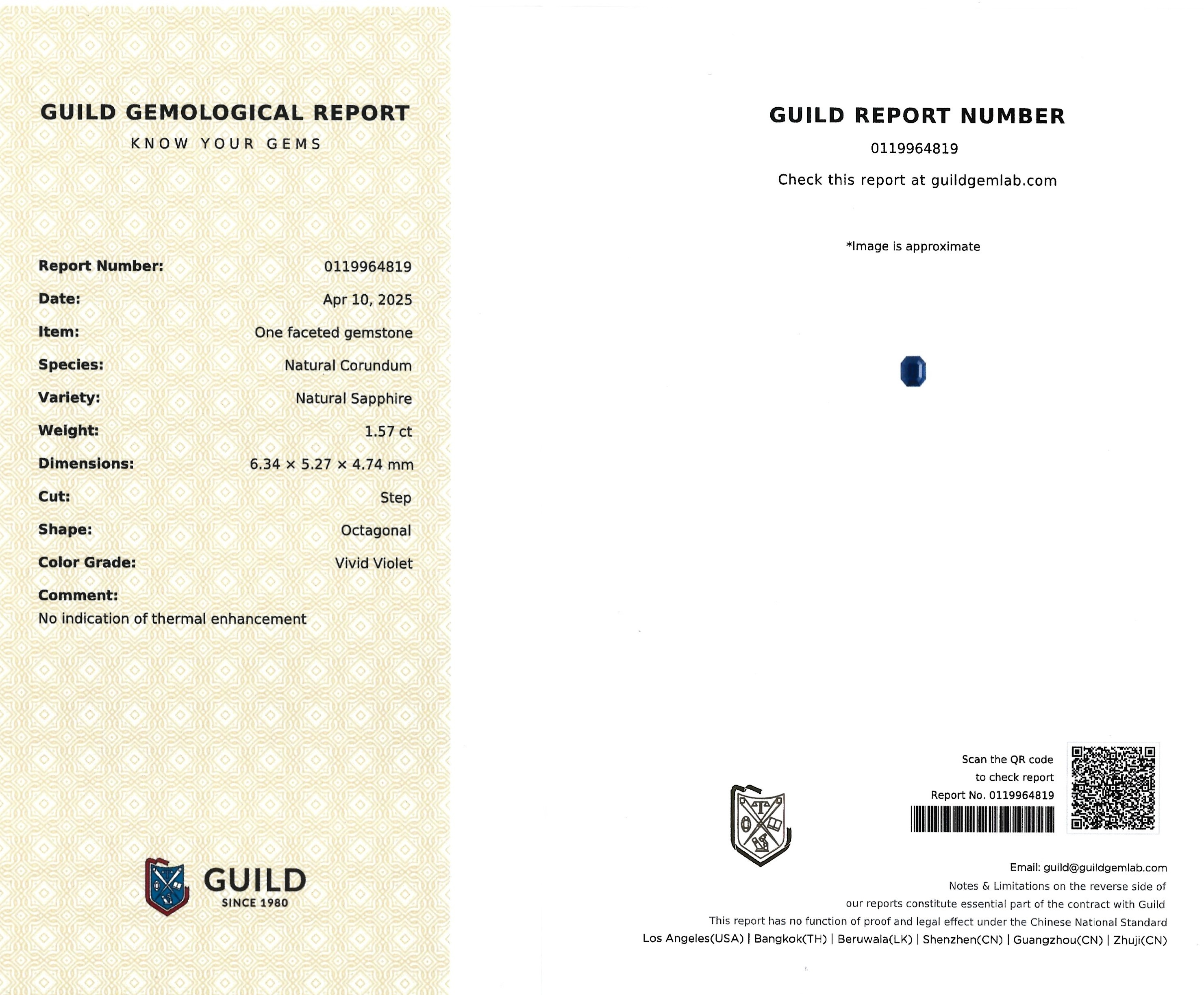 1.56 Ct. Color Change Sapphire from Tanzania