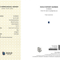 1.56 Ct. Color Change Sapphire from Tanzania Scan Report