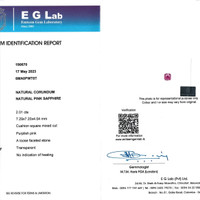 2.01 Ct. Purplish Pink Sapphire from Madagascar Scan Report