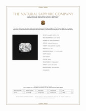 1.59 Ct. White Sapphire from Ceylon (Sri Lanka) Scan Report