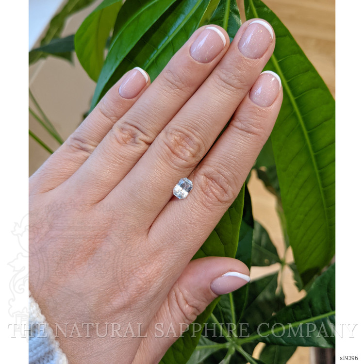 1.59 Ct. White Sapphire from Ceylon (Sri Lanka)