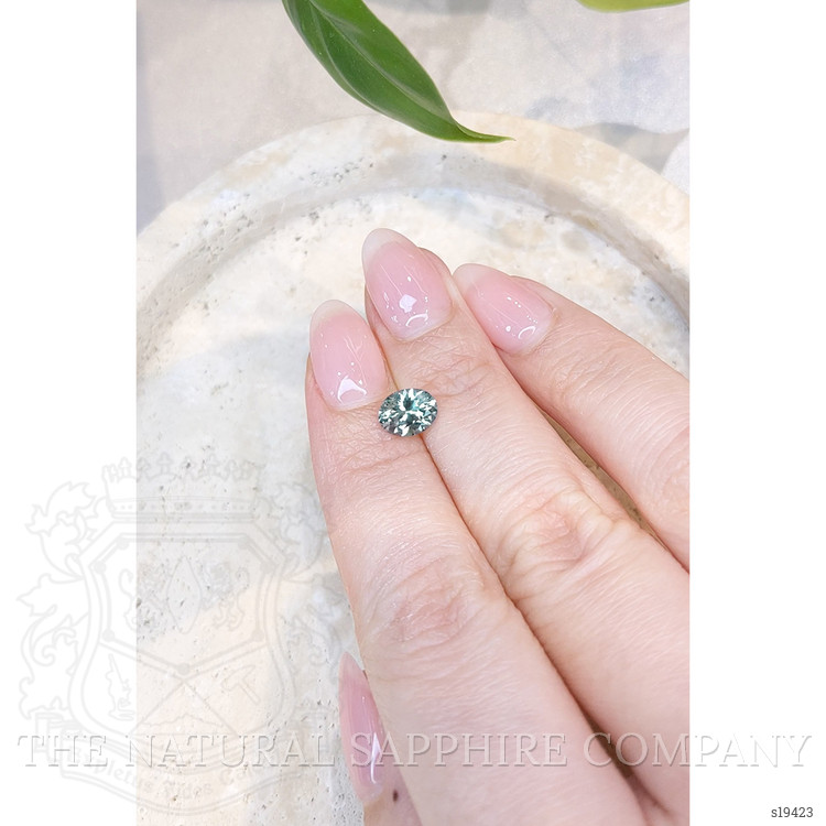 1.40 Ct. Bluish Green Sapphire from Montana