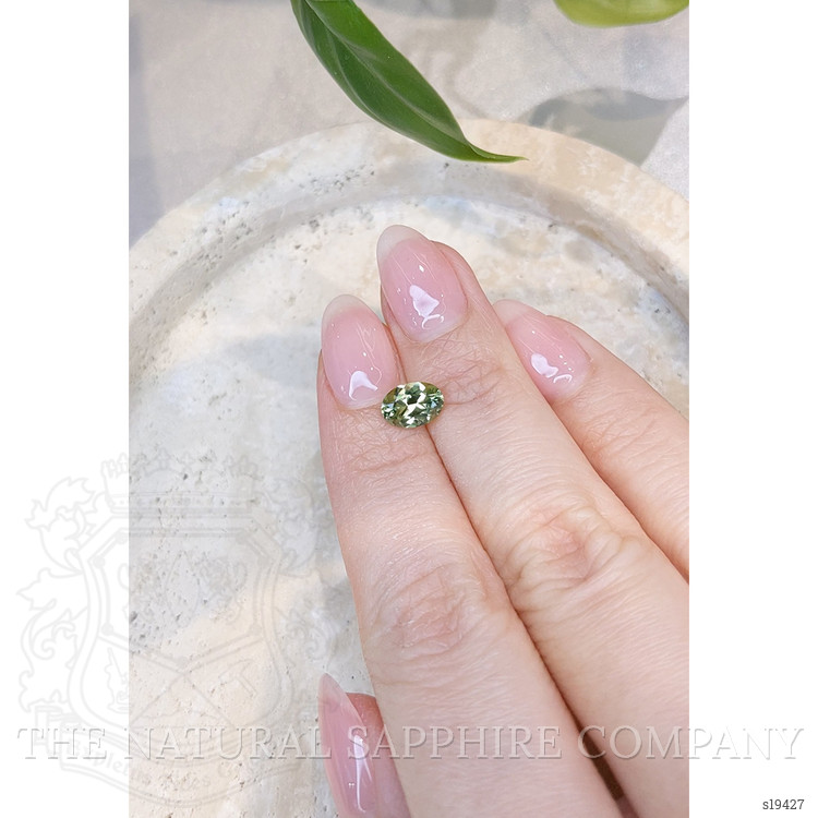 1.34 Ct. Yellowish Green Sapphire from Montana