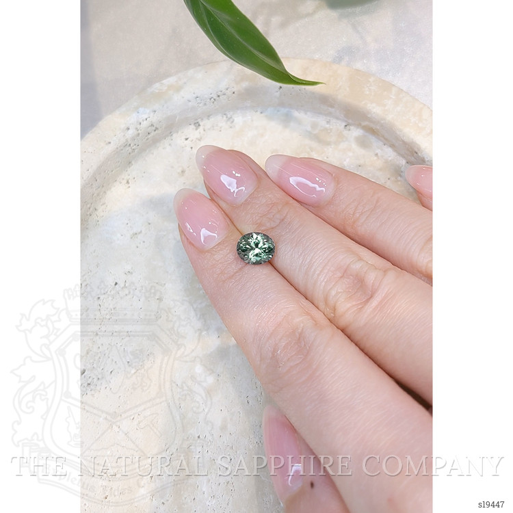 2.09 Ct. Green Sapphire from Montana