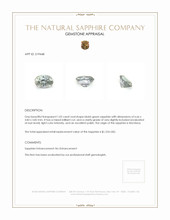 1.02 Ct. Bluish Green Sapphire from Montana Appraisal