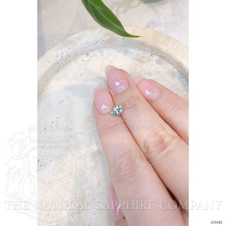 1.02 Ct. Bluish Green Sapphire from Montana