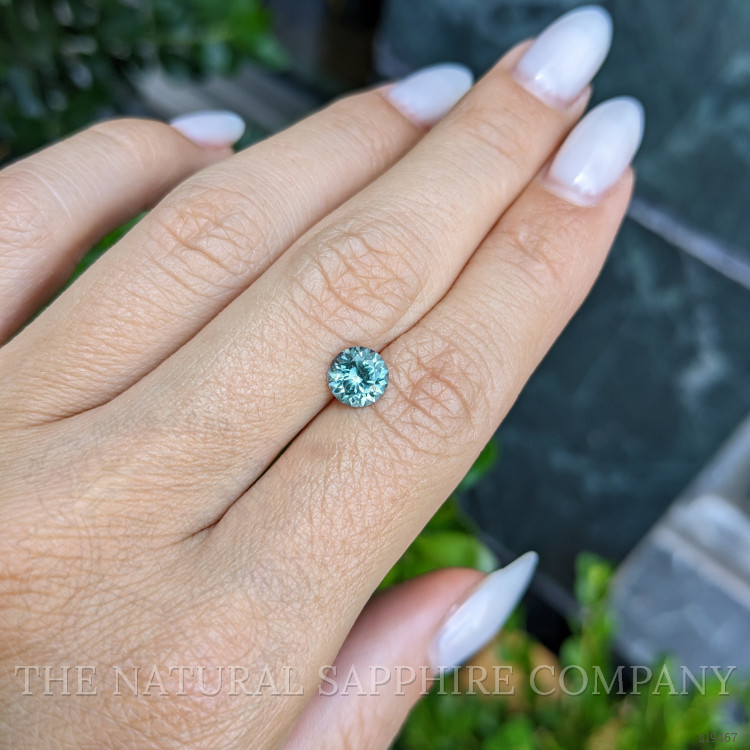 1.28 Ct. Bluish Green Sapphire from Montana
